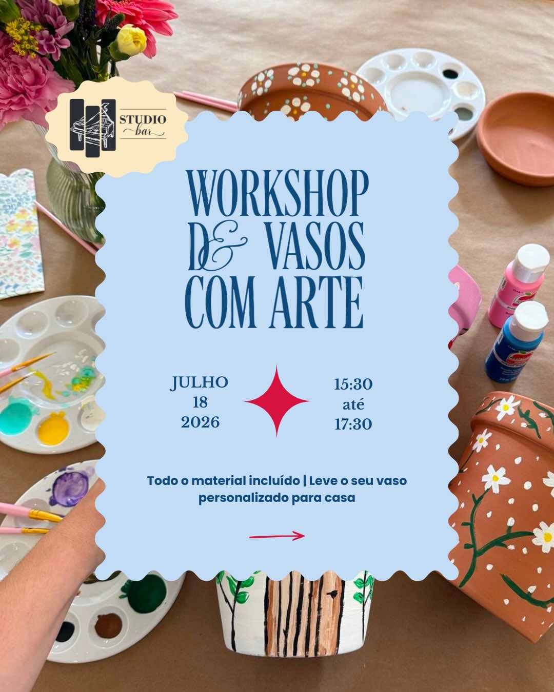 Tinta na Mesa — Workshop