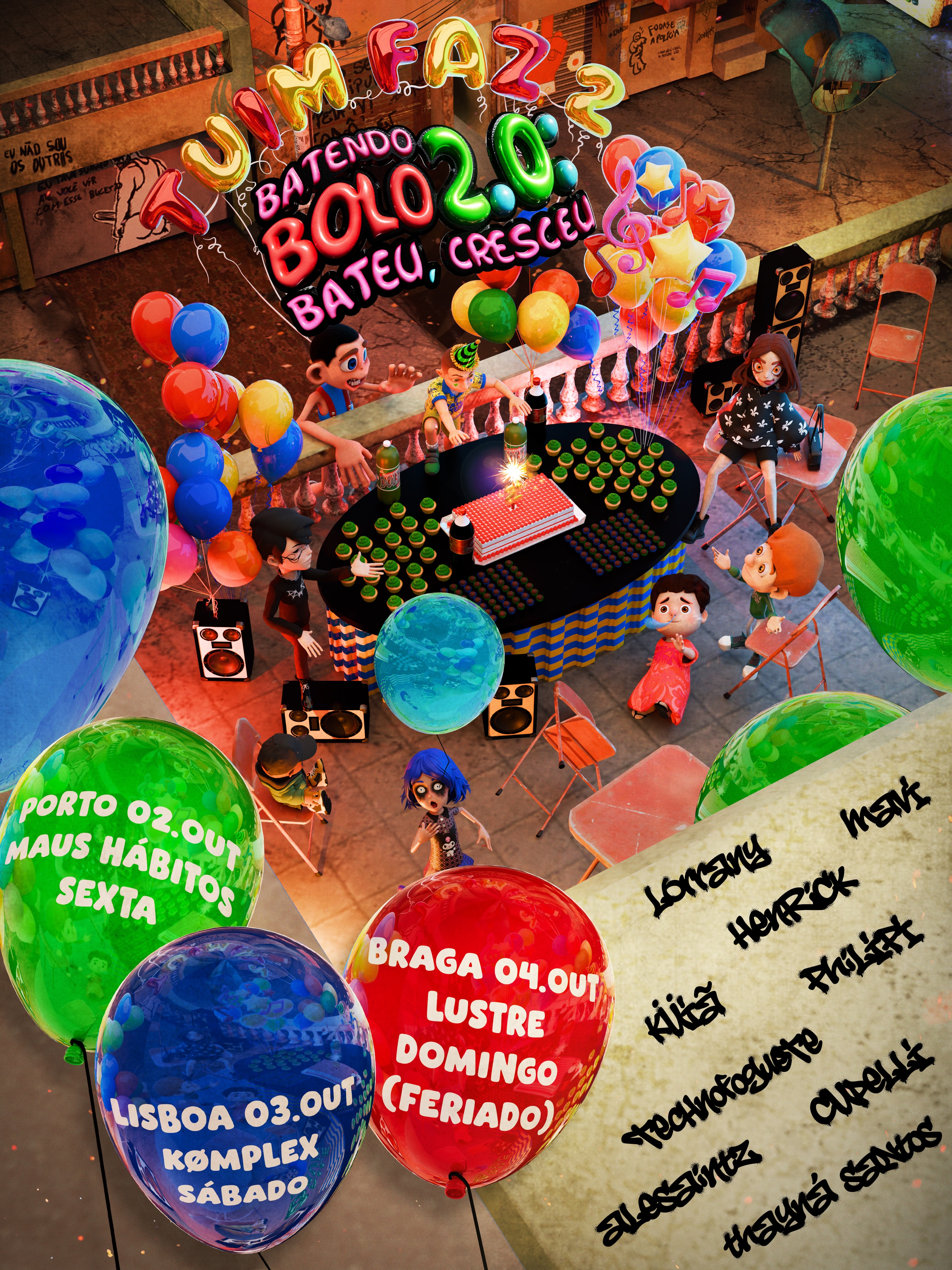 Henrick + Lorrany + Mavi + Philipi + Küiã + Technofoguete + Thayna Santos + Alesaintz + Cupelli