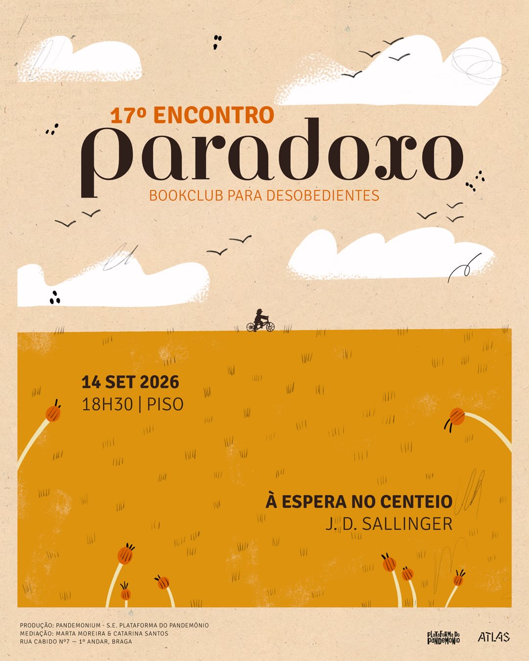 17º Paradoxo - Bookclub para Desobedientes - "Á espera no centeio" de J.D. Sallinger