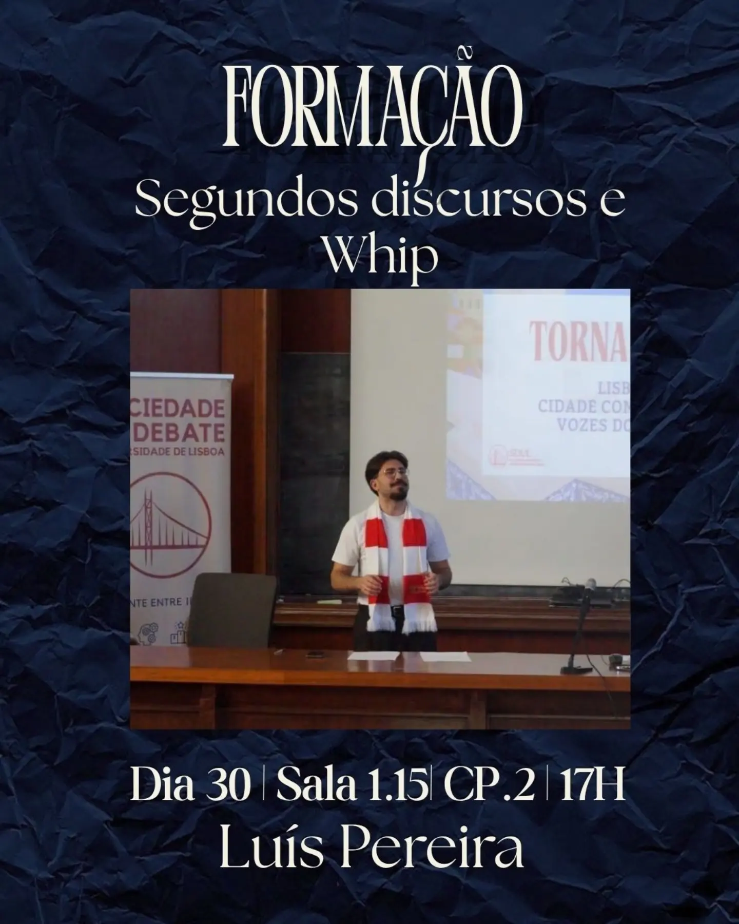 Luís Pereira — Formação de segundos discursos