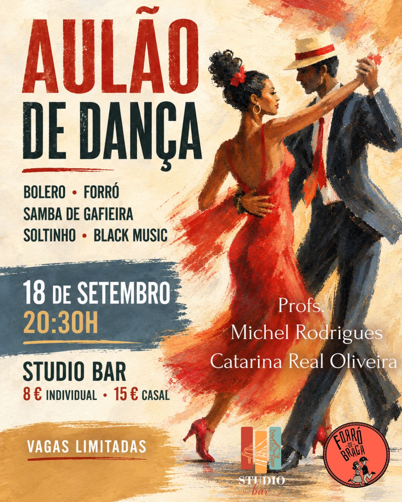 Aulão de Dança com Michel Rodrigues e Catarina Real Oliveira