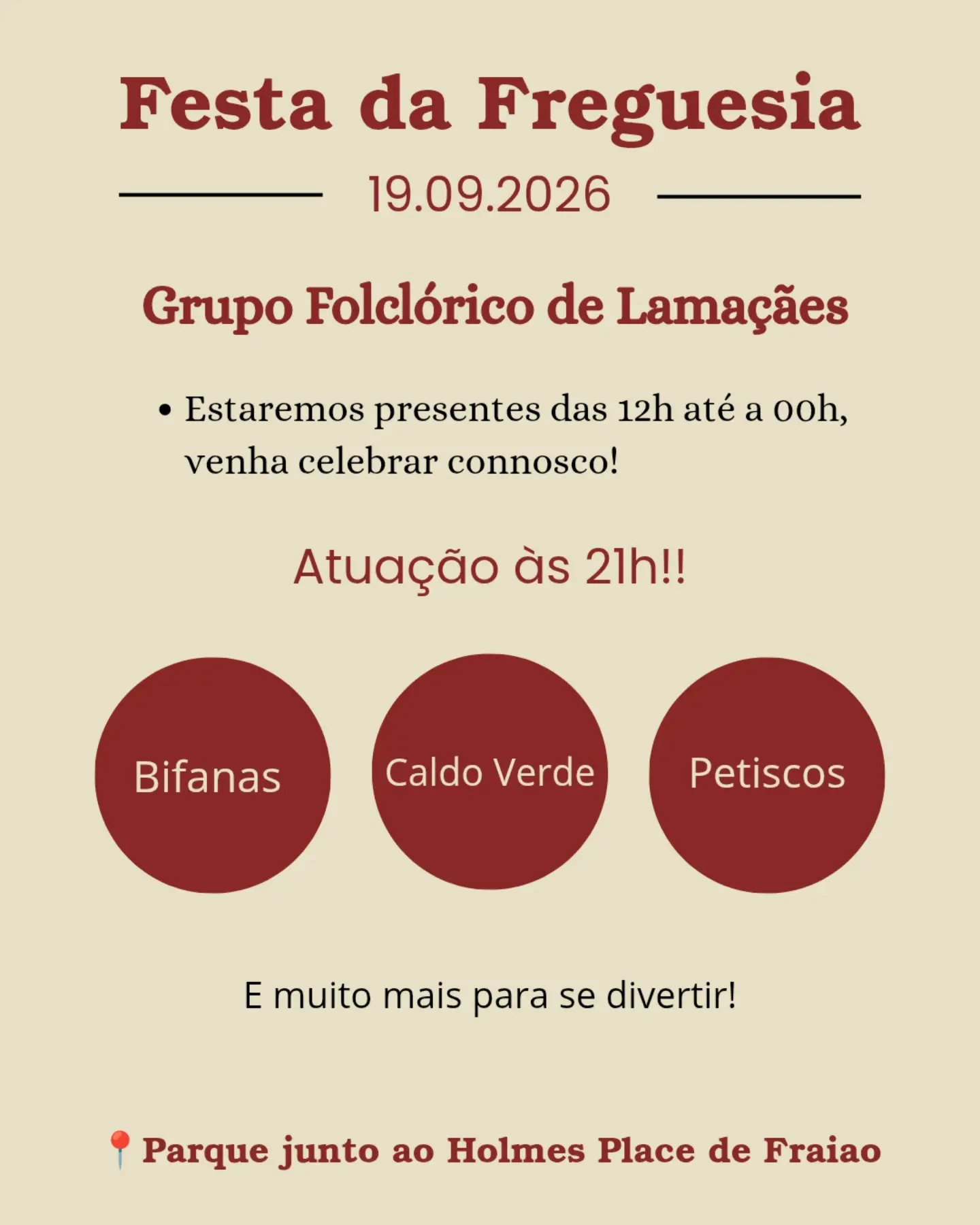Grupo Folclórico de Lamaçães — Festa da Freguesia