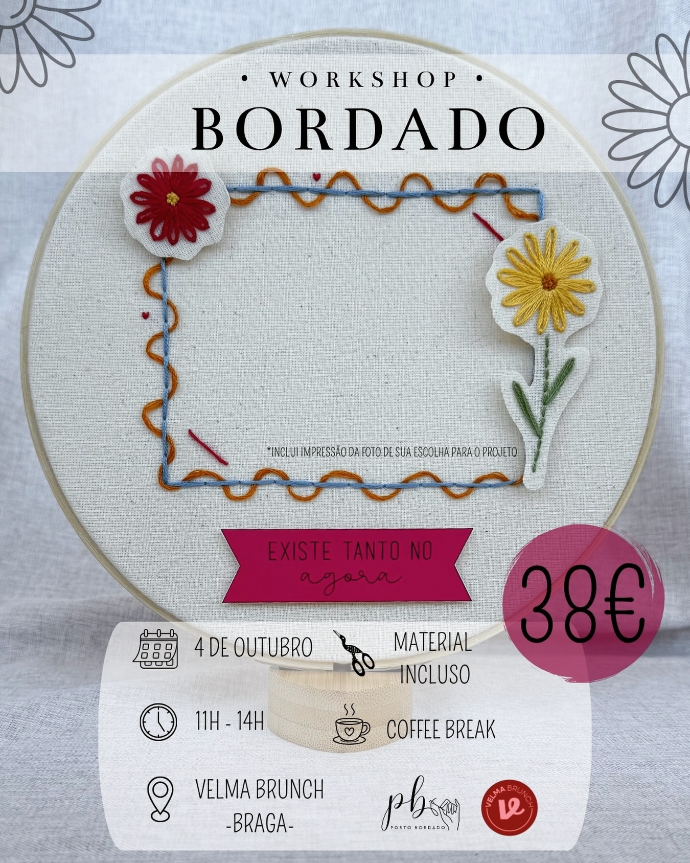 Workshop de Bordado Livre