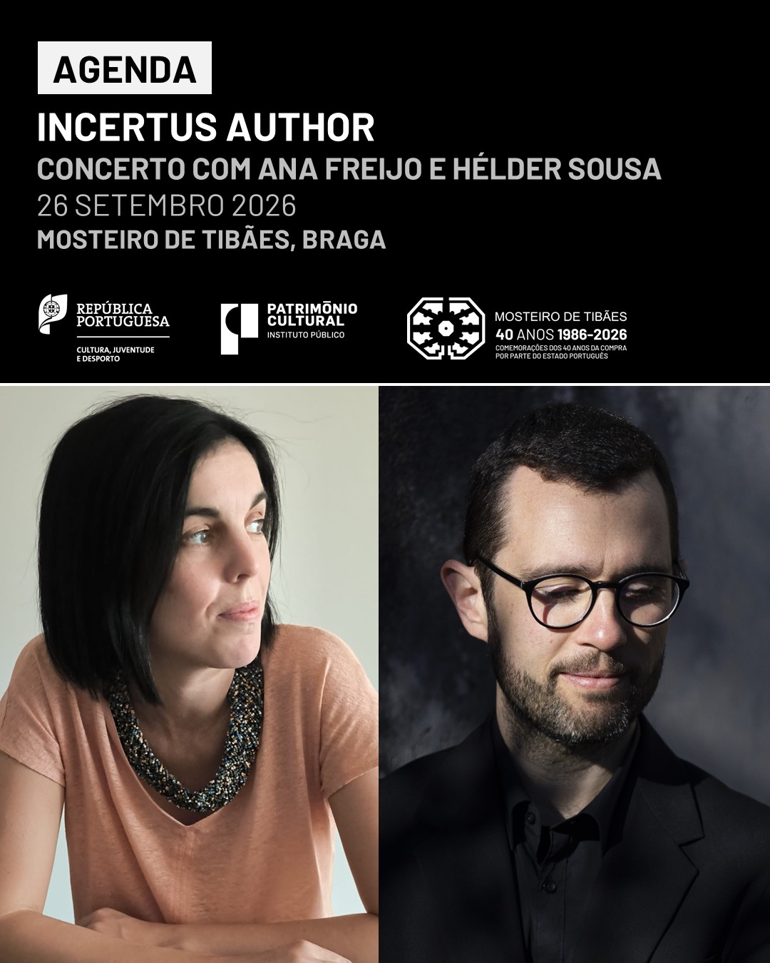«Incertus Author» concertos com Ana Freijo e Hélder Sousa