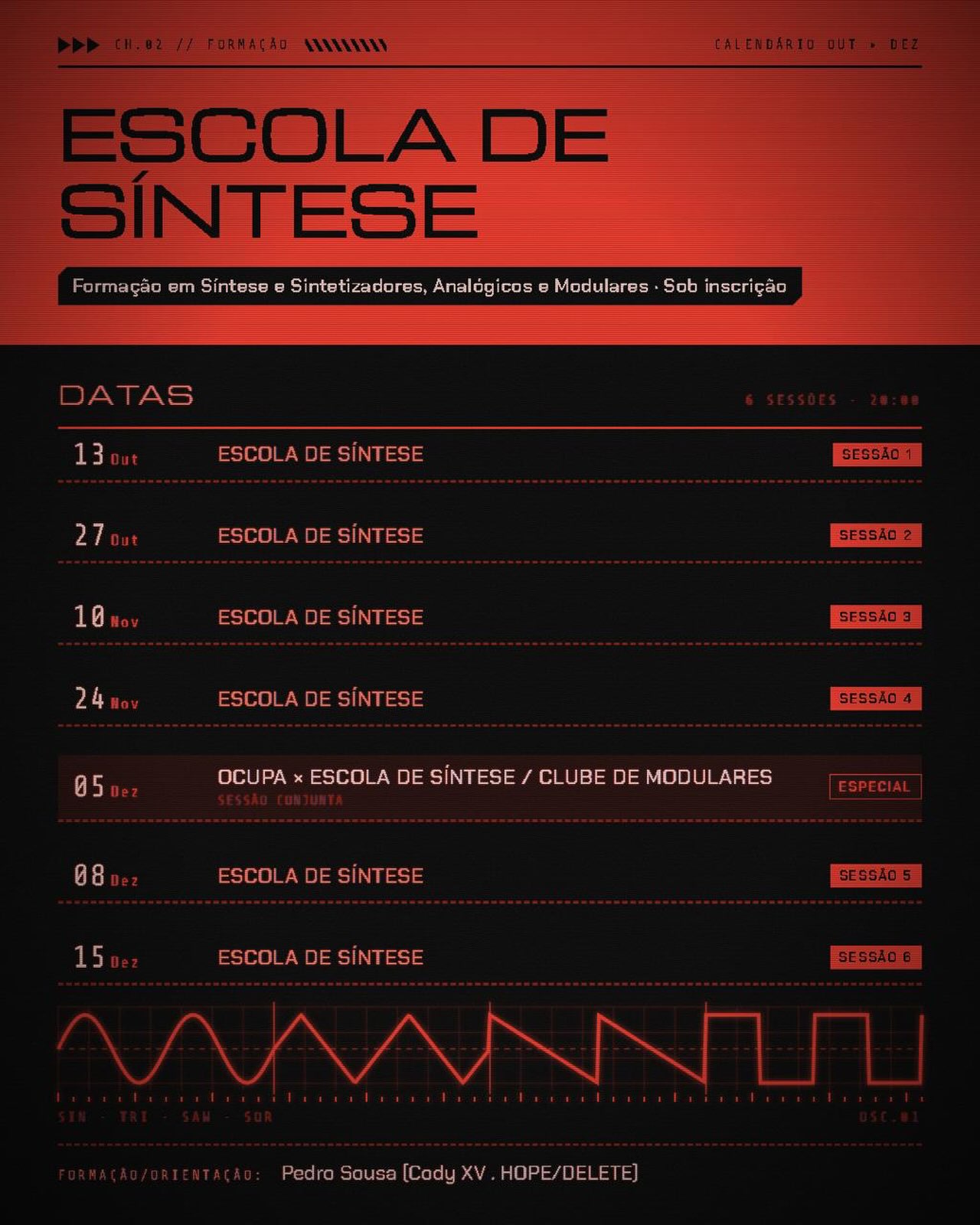 Pedro Sousa — Clube de Sintetizadores Modulares