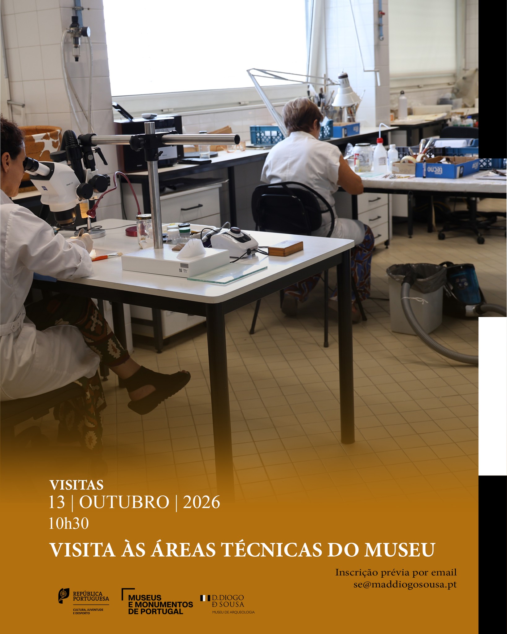 Visita às áreas técnicas do Museu