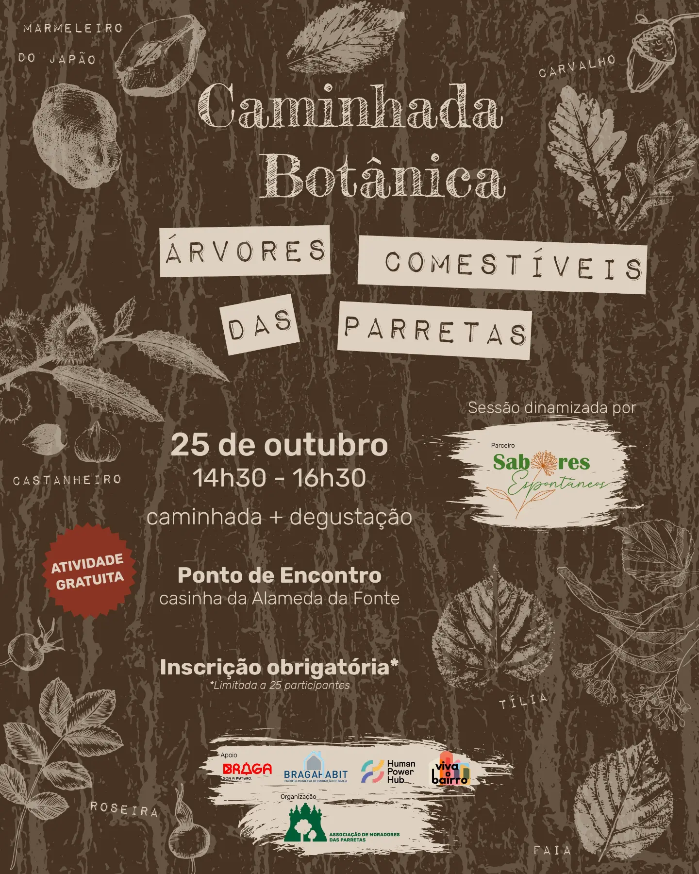 Caminhada Botânica - Árvores comestíveis das Parretas
