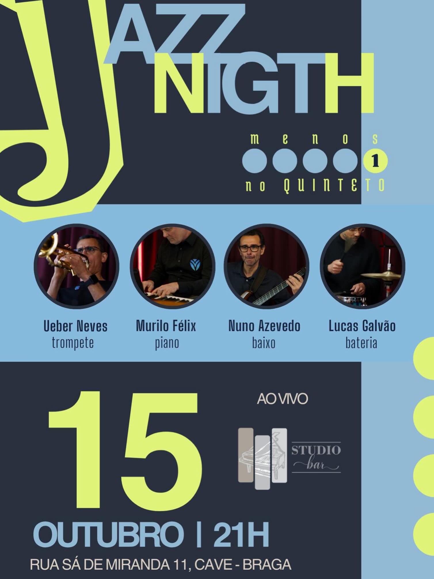 Menos um no quinteto apresenta «Quintas com Jazz»